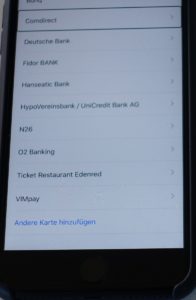 iPhone 7 Plus mit Apple Wallet