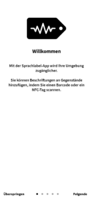 Screenshot Speechlabel Einführung